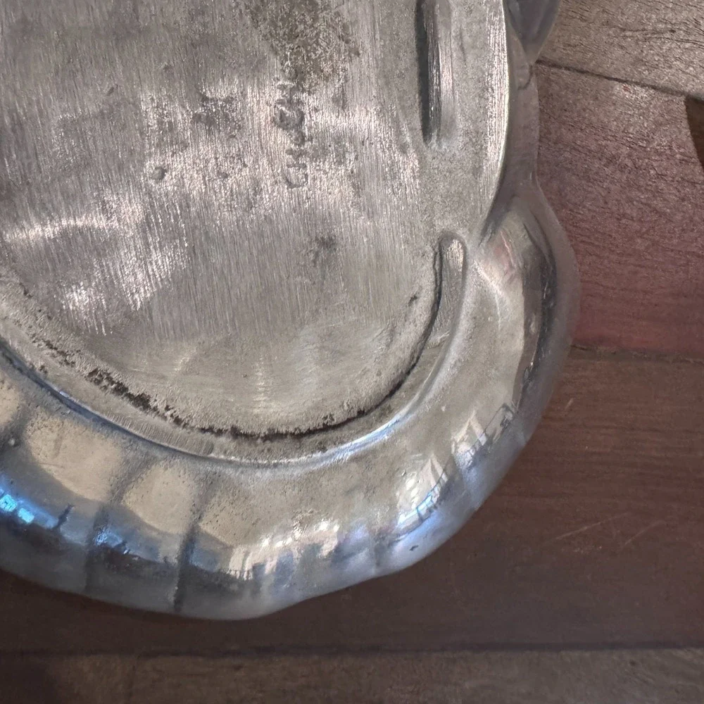 Clam Shell Aluminum‎ Tone Metal Dish Bowl Platter 8
